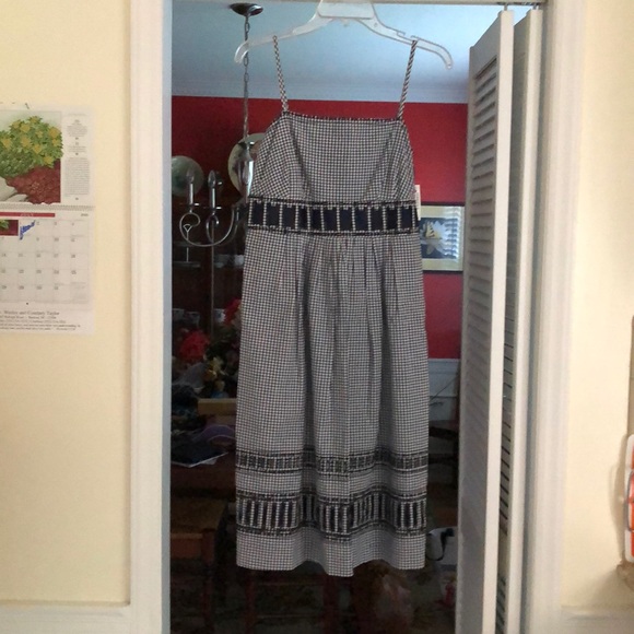 Navy and white sundress, NWT size 6 - Picture 1 of 6